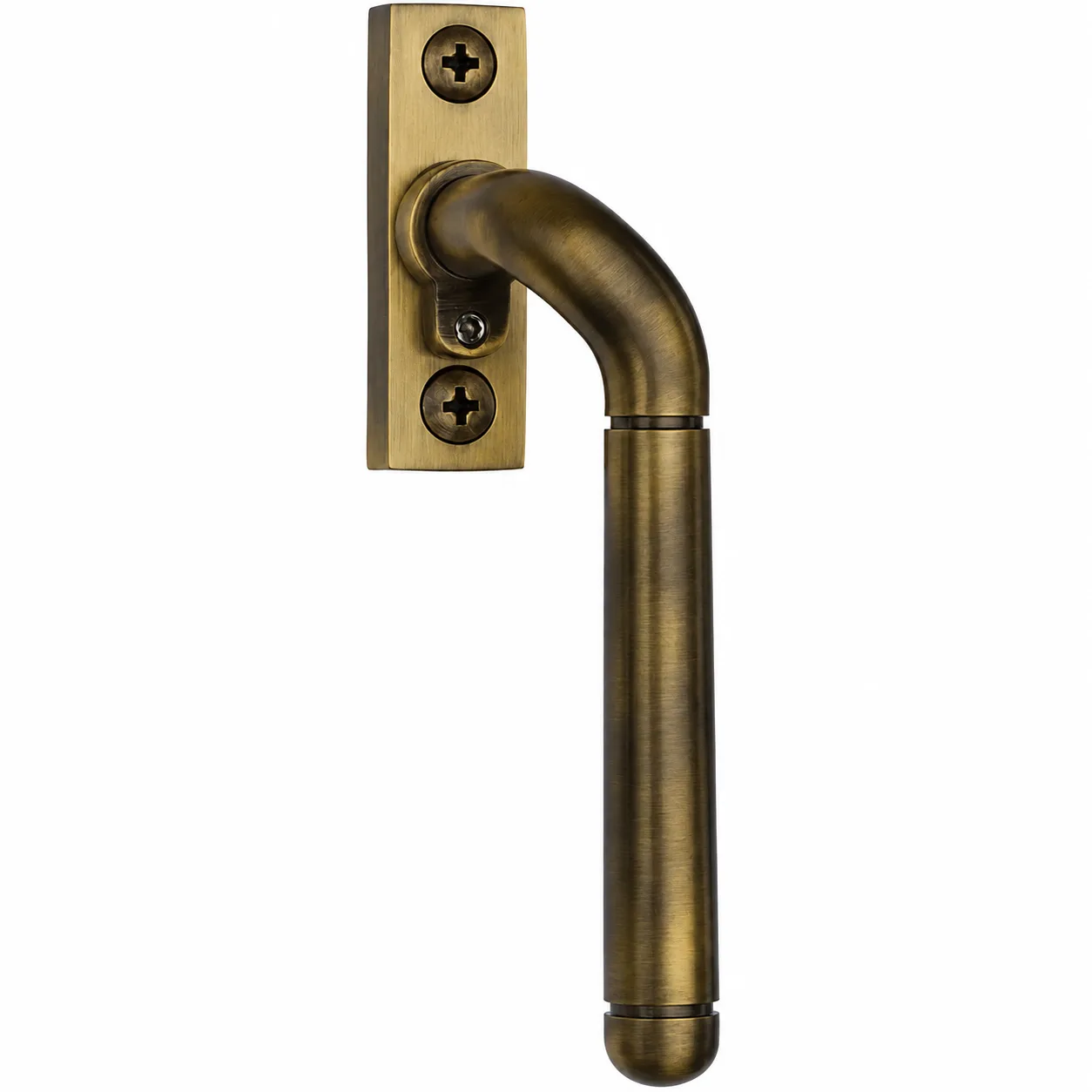 Antique brass twist casement window handle
